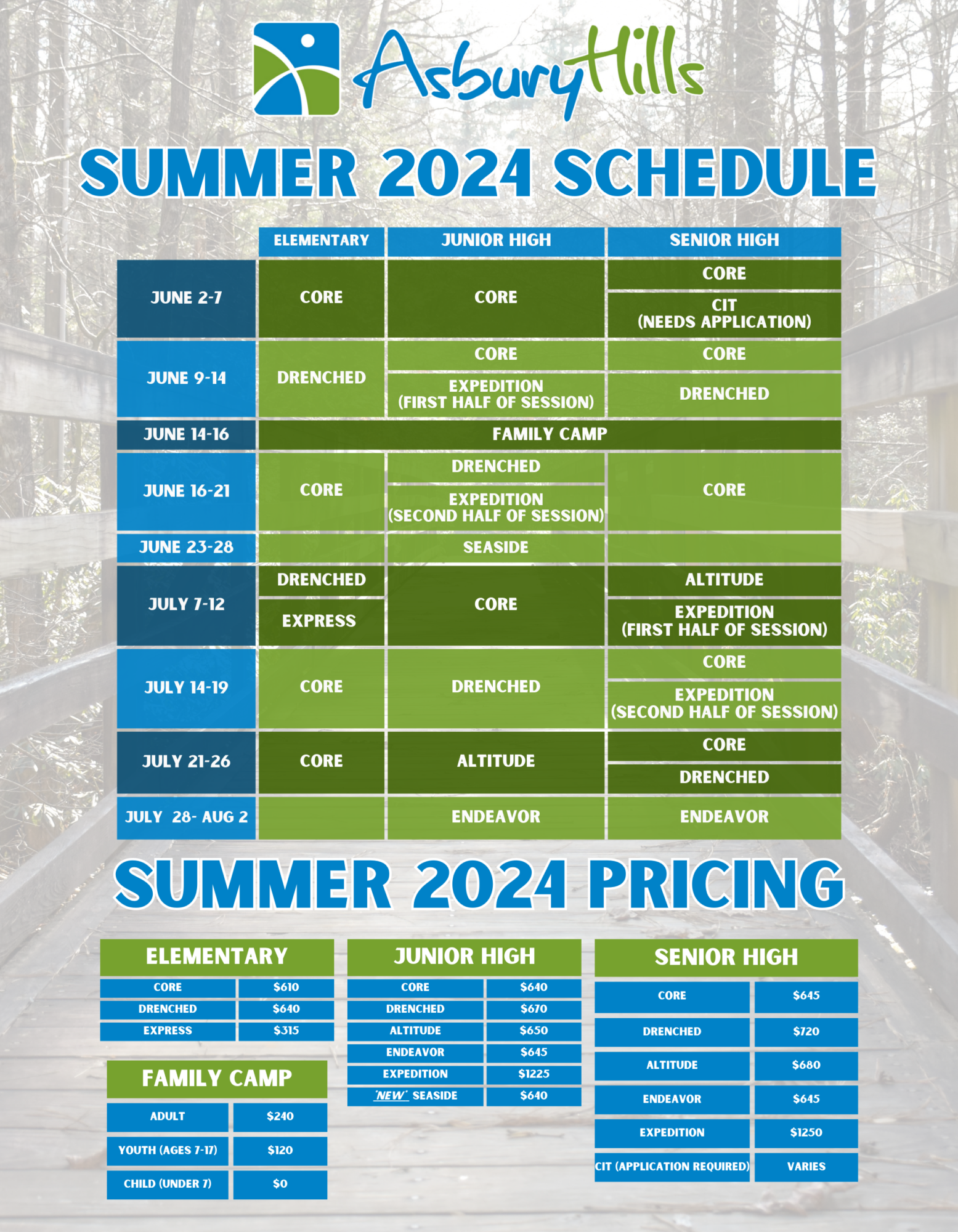 2024 SUMMER PRICING